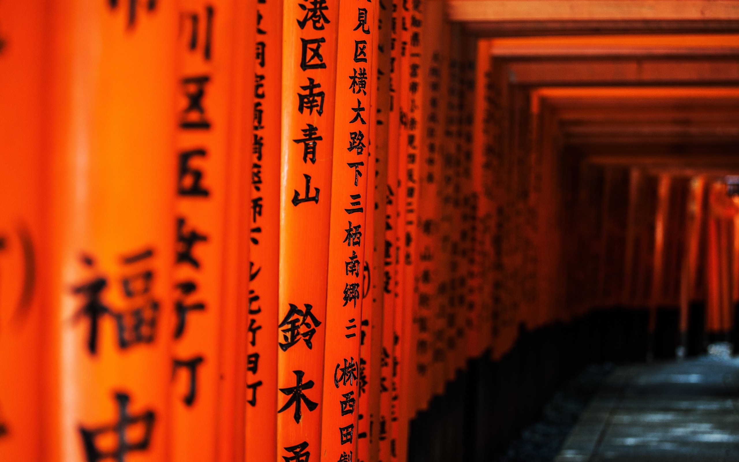 japan, Kyoto, Torii, Gates, Pathway, Japanese, Architecture, Fushimi, Inari, Shrine Wallpaper