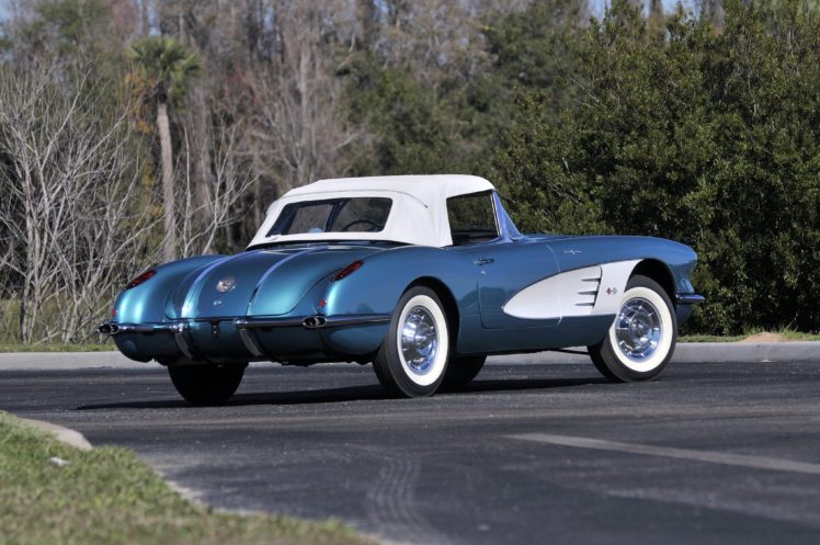 1958, Chevrolet, Corvette, 283, 290hp, Ramjet, Fuel, Injection, Muscle, Supercar, Retro HD Wallpaper Desktop Background