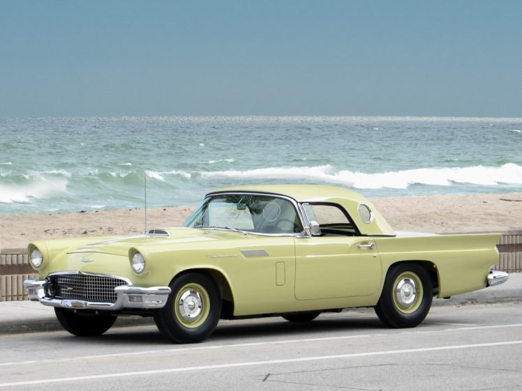 1957, Ford, Thunderbird, Phase i, Retro, Muscle, Luxury HD Wallpaper Desktop Background