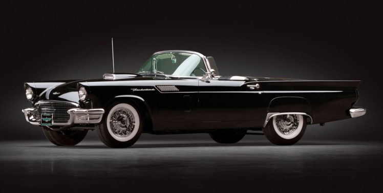 1957, Ford, Thunderbird, Retro, Muscle, Luxury HD Wallpaper Desktop Background