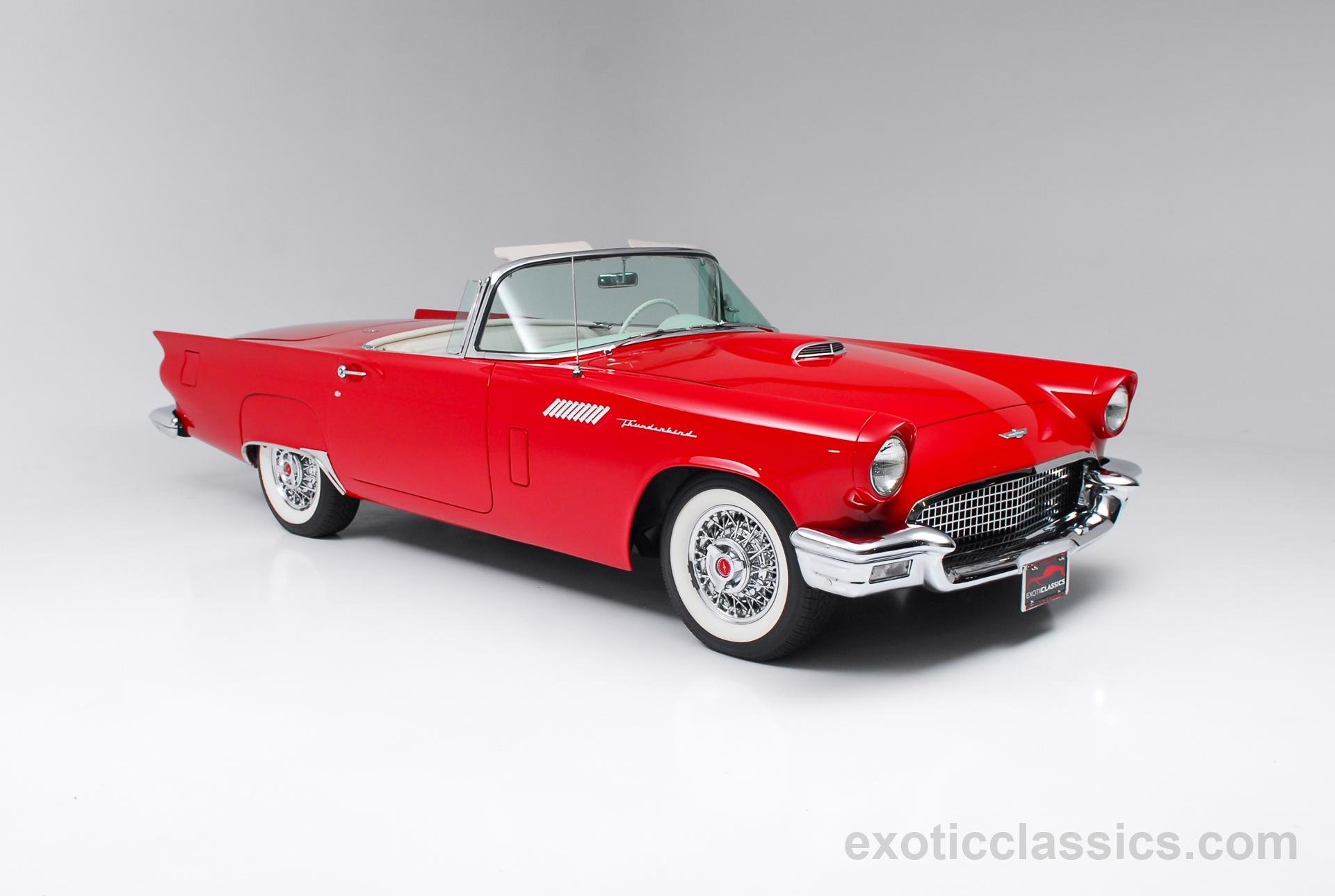 1957, Ford, Thunderbird, Retro, Muscle, Luxury Wallpaper