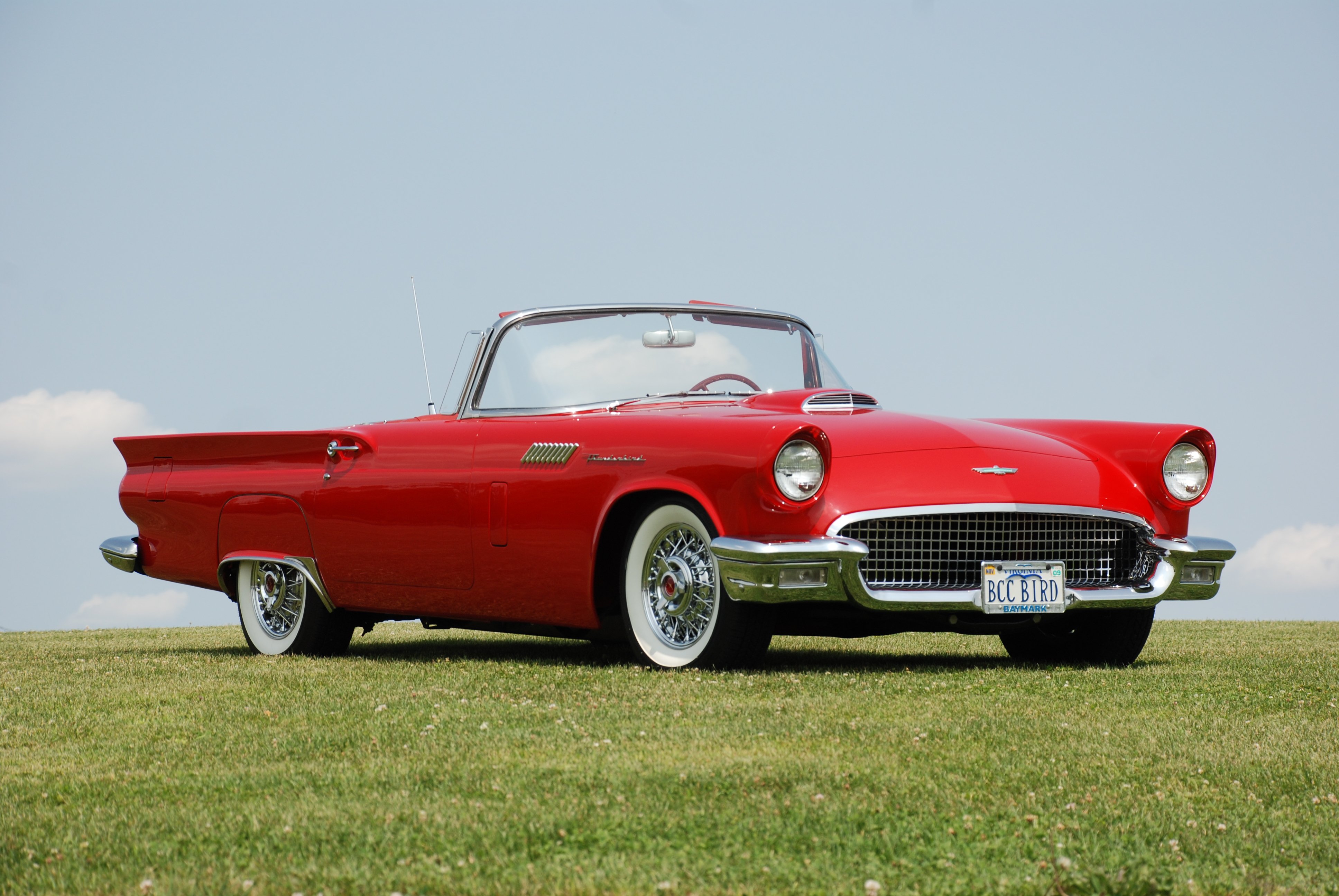 1957, Ford, Thunderbird, Retro, Muscle, Luxury Wallpaper