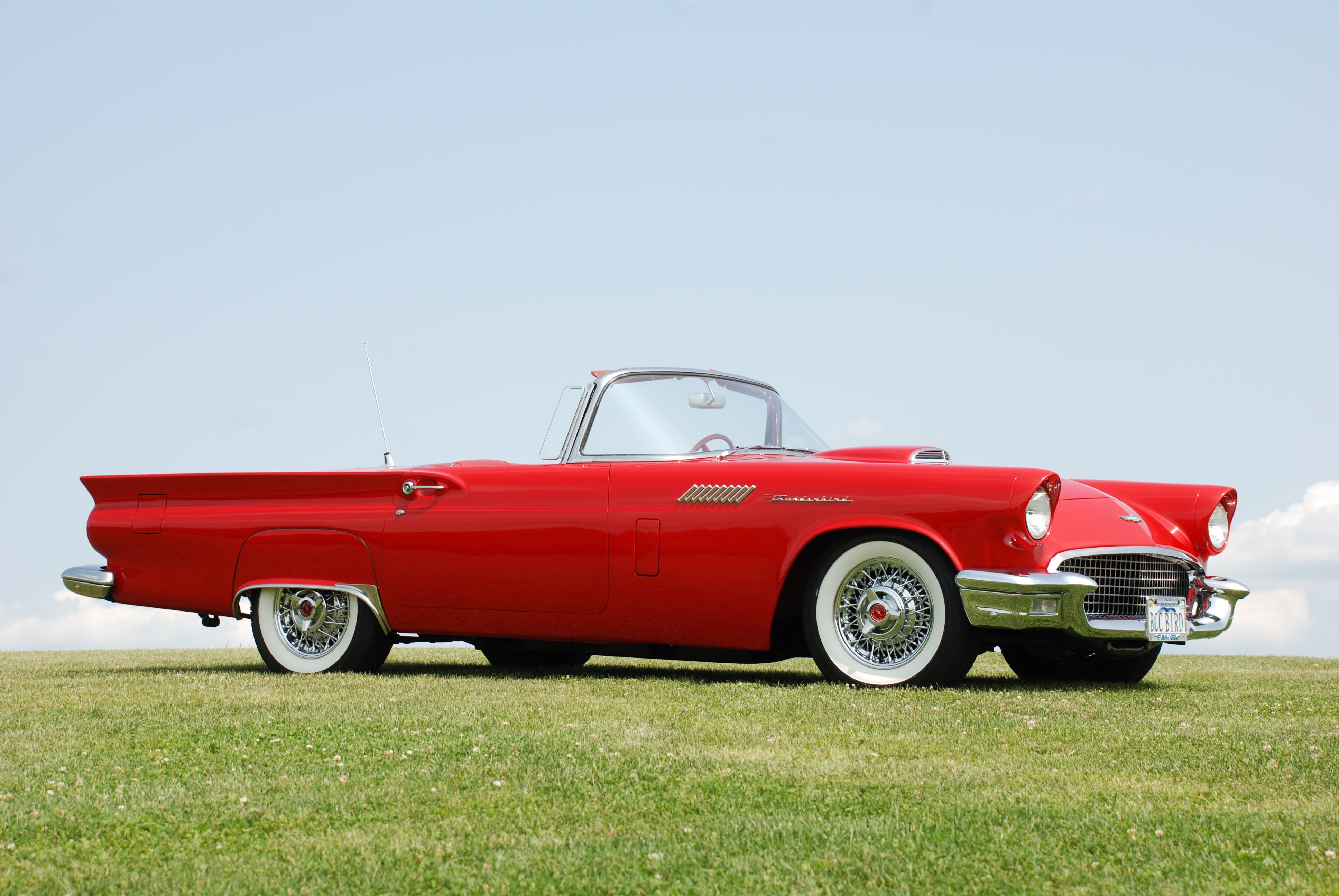 1957, Ford, Thunderbird, Retro, Muscle, Luxury Wallpaper
