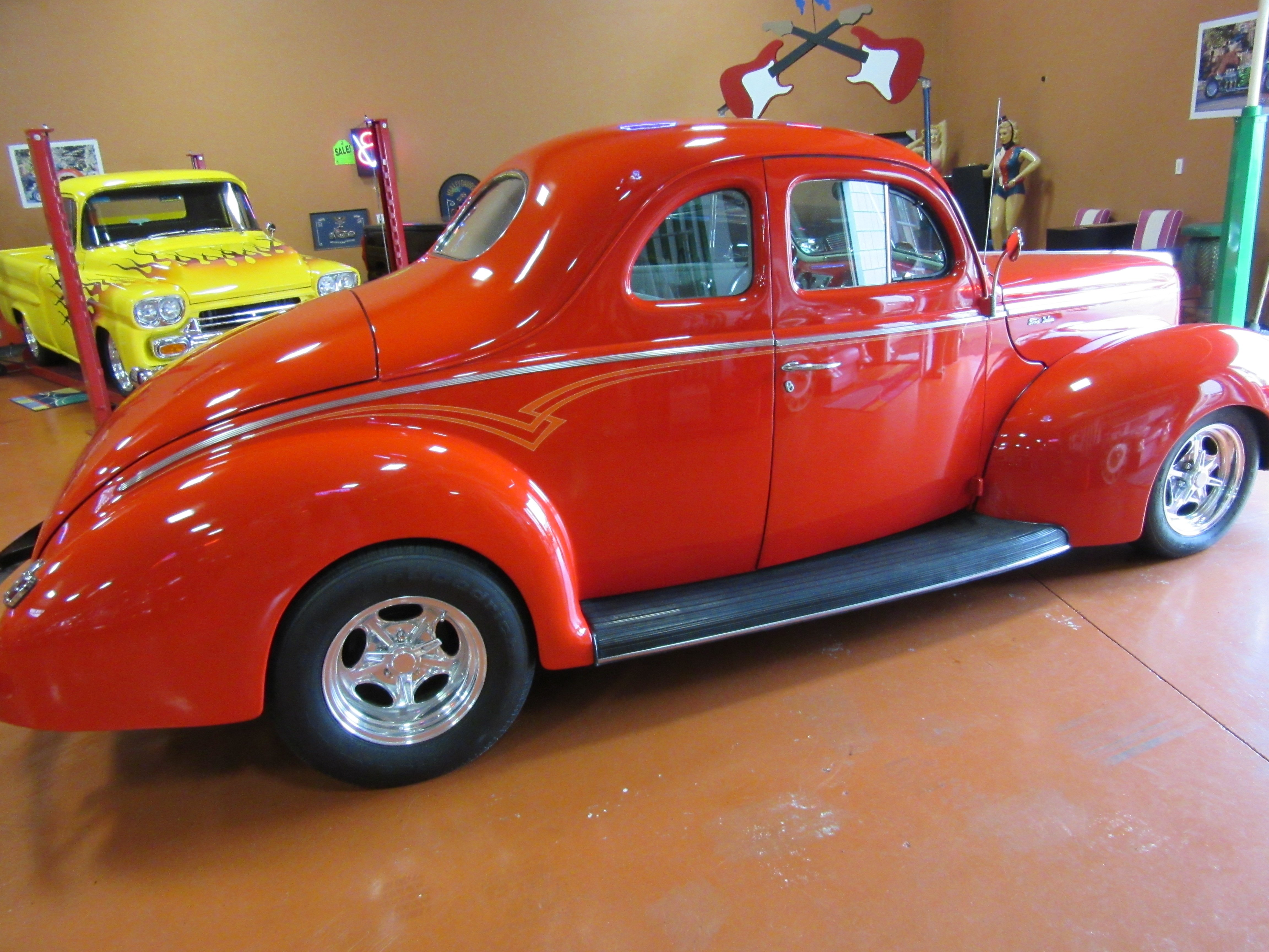1940, Ford, Deluxe, Coupe, 327ci, Hot, Rod, Rods, Retro, Custom Wallpaper