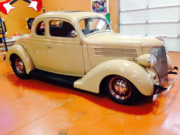 1936, Ford, 5window, Coupe, 350ci, Hot, Rod, Rods, Custom, Retro, Vintage HD Wallpaper Desktop Background