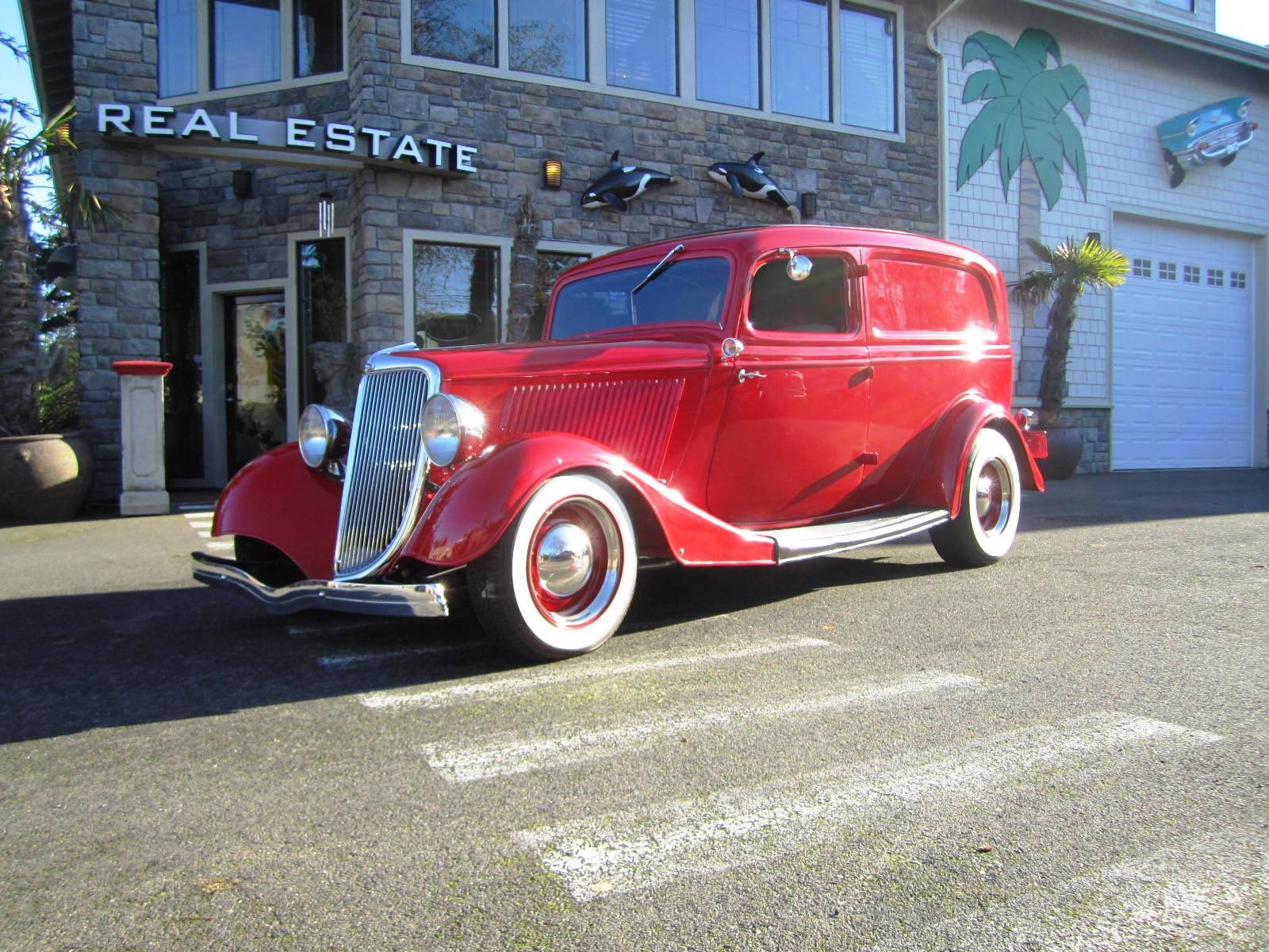 1934, Ford, Sedan, Delivery, 350ci, Hot, Rod, Rods, Custom, Retro, Vintage Wallpaper