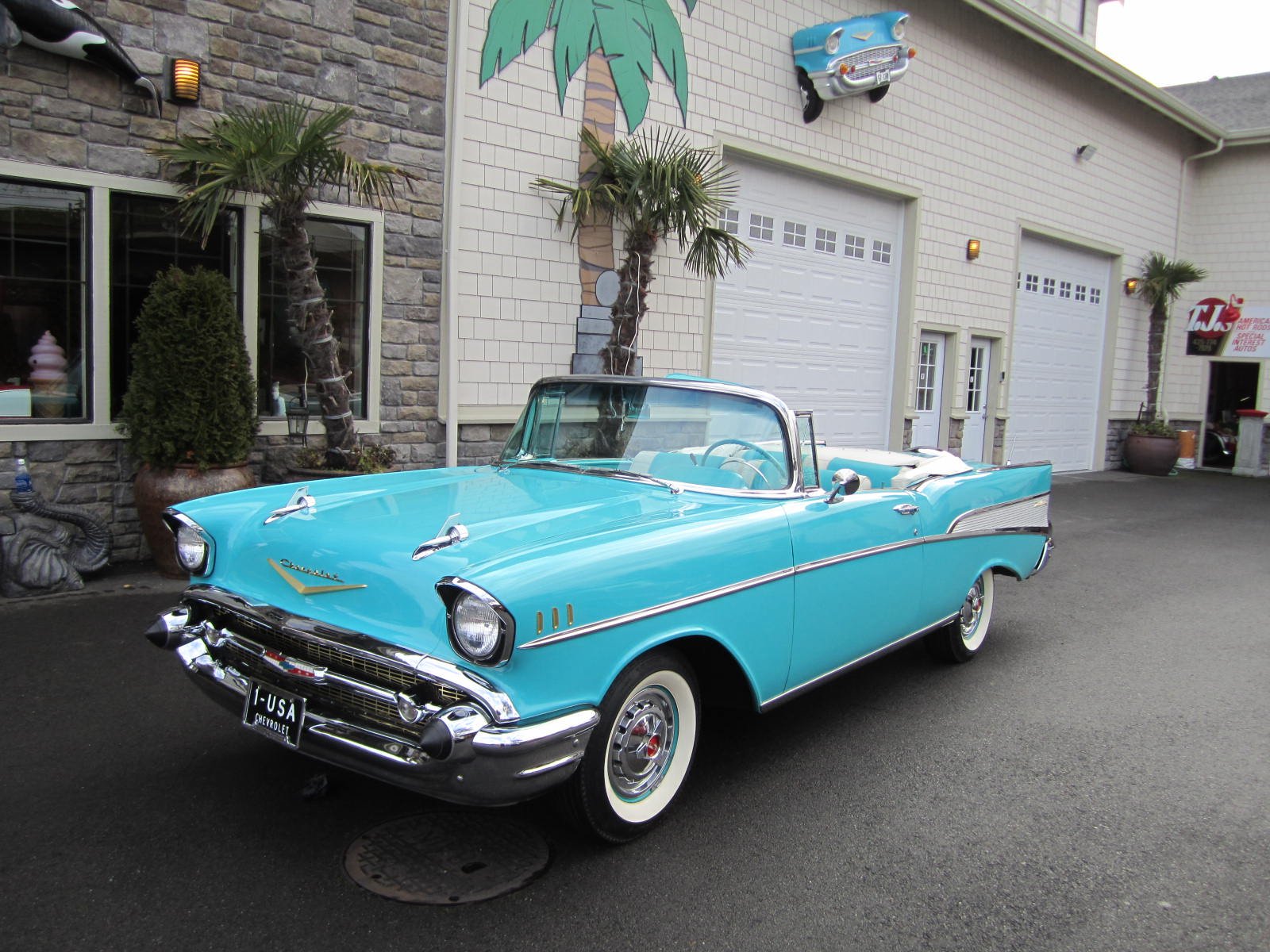 1957, Chevrolet, Bel, Air, Convertible, 283ci, Retro Wallpaper