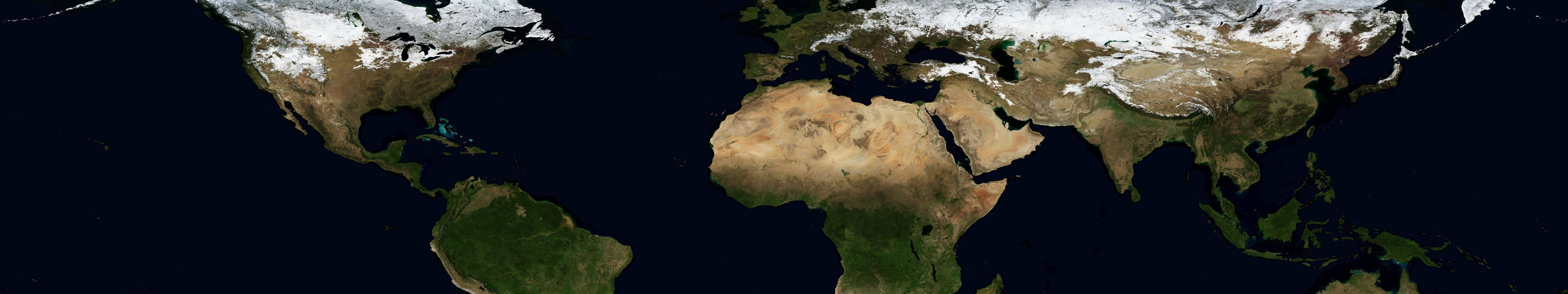 wallpaper, Triple, Multi, Multiple, Monitor, Screen, Space, Planet, Planete, Terre, Eart Wallpaper