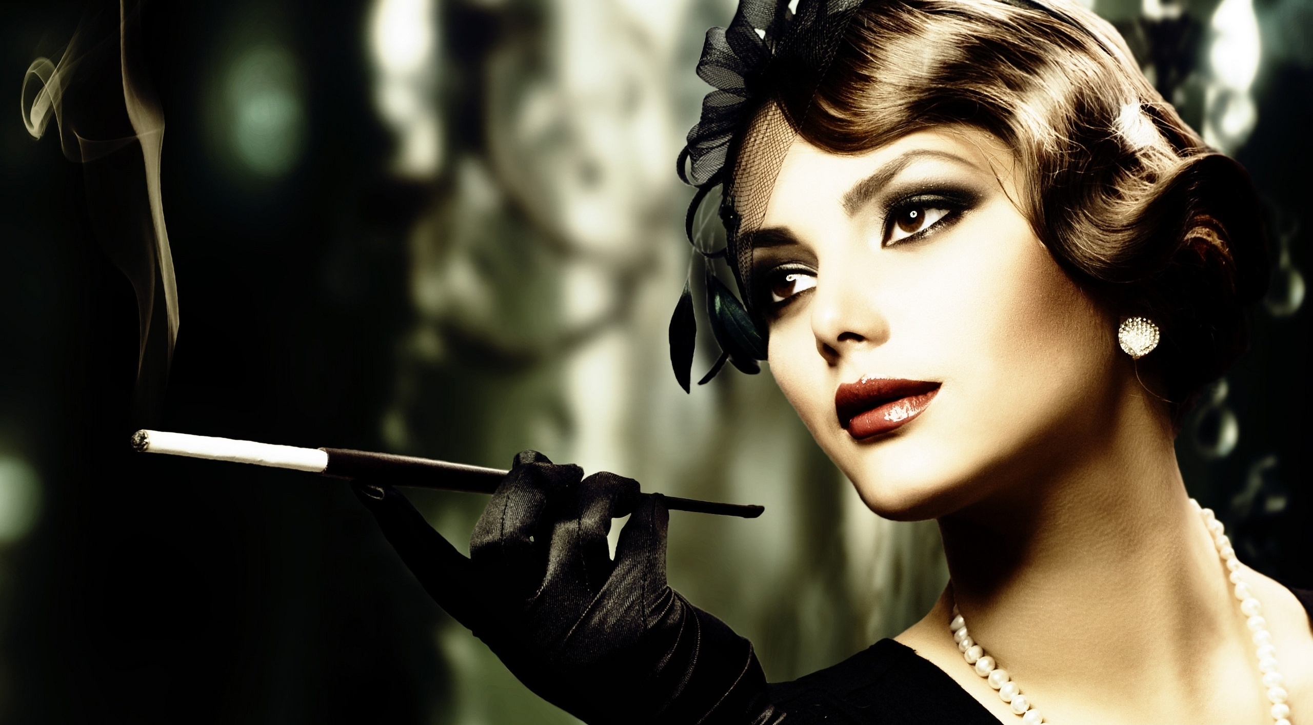 vintage, Woman Wallpaper