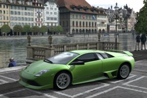 cars, Lamborghini, Italian, Supercars, Lamborghini, Murcielago, Gran, Turismo, 5, Playstation, 3, Green, Cars, Gt5