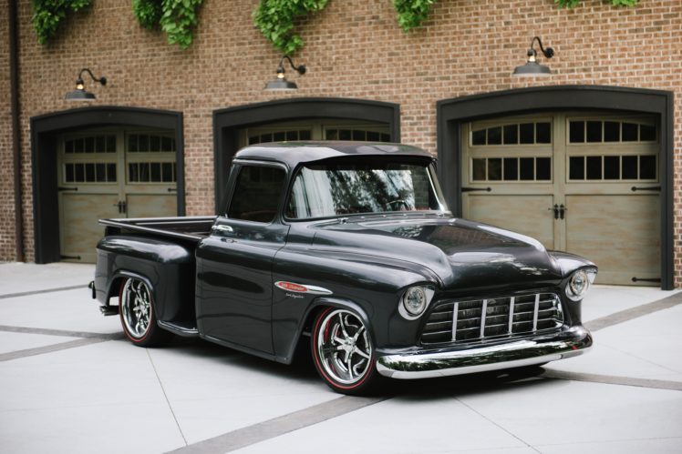 1955, Chevrolet, 3100, Pickup, Streetrod, Street, Rod, Hot, Usa, D, 7360×4912 01 HD Wallpaper Desktop Background