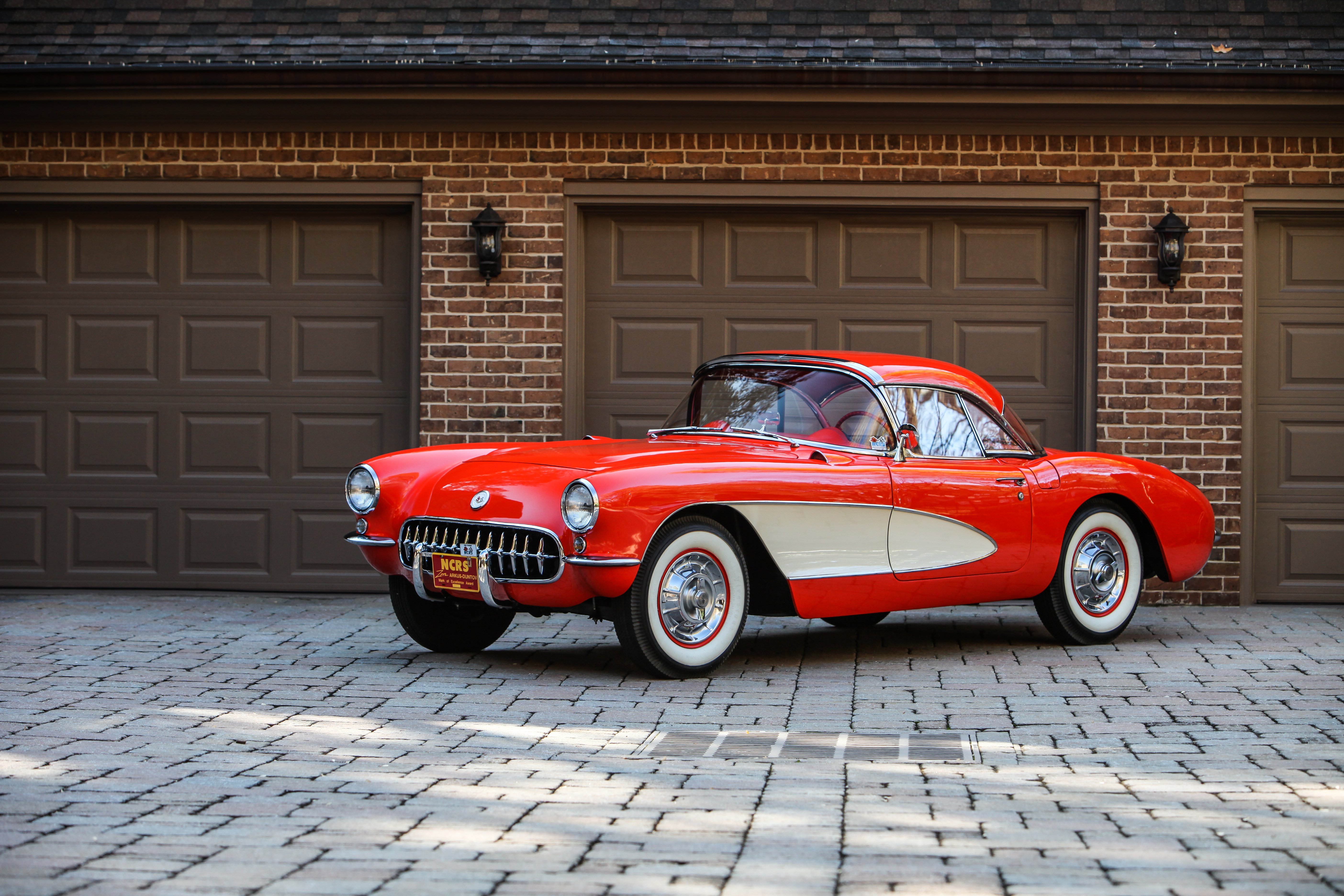 1956, Chevrolet, Corvette, Convertible, Classic, Usa, D, 5616x3744 01 Wallpaper