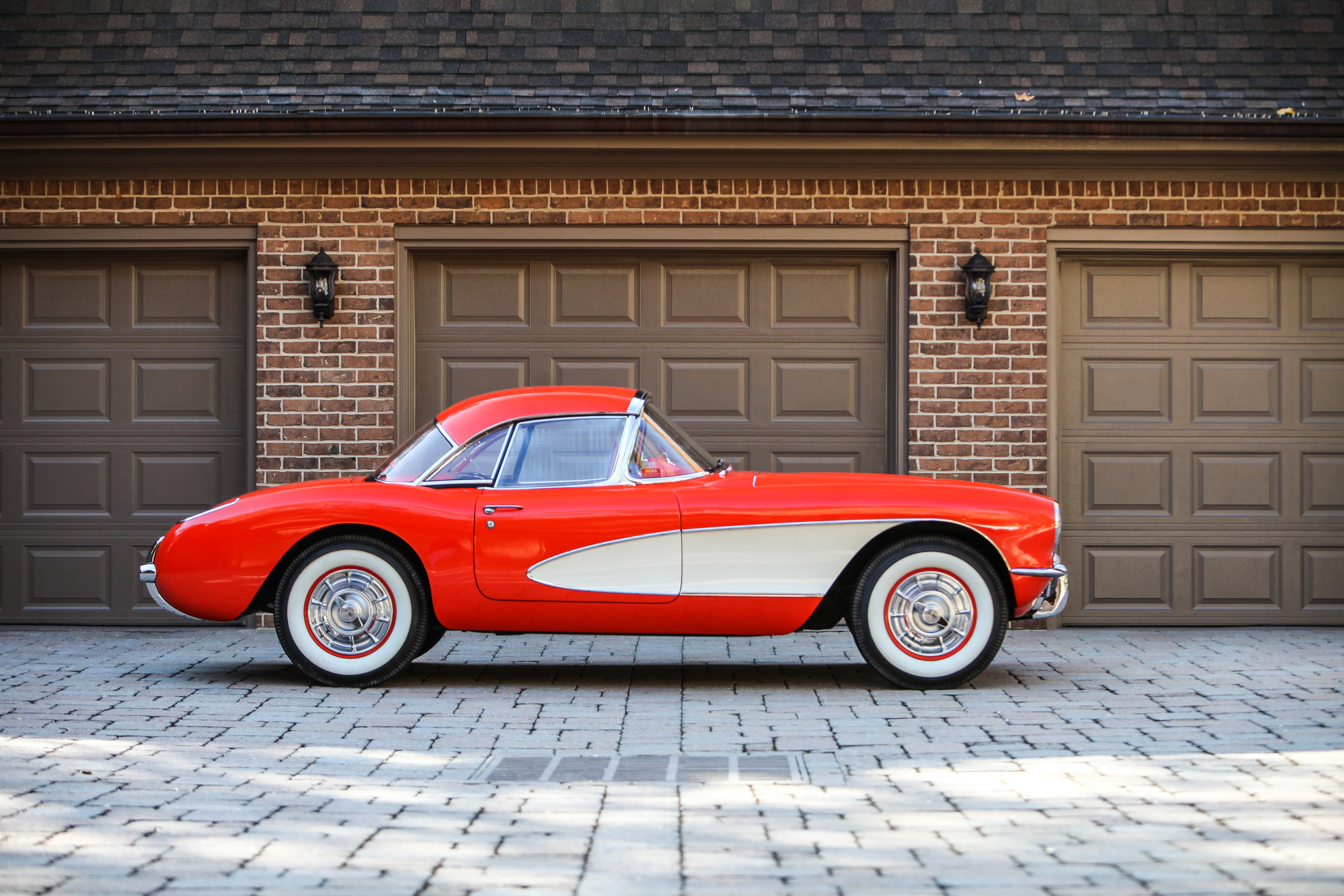 1956, Chevrolet, Corvette, Convertible, Classic, Usa, D, 5616x3744 04 Wallpaper