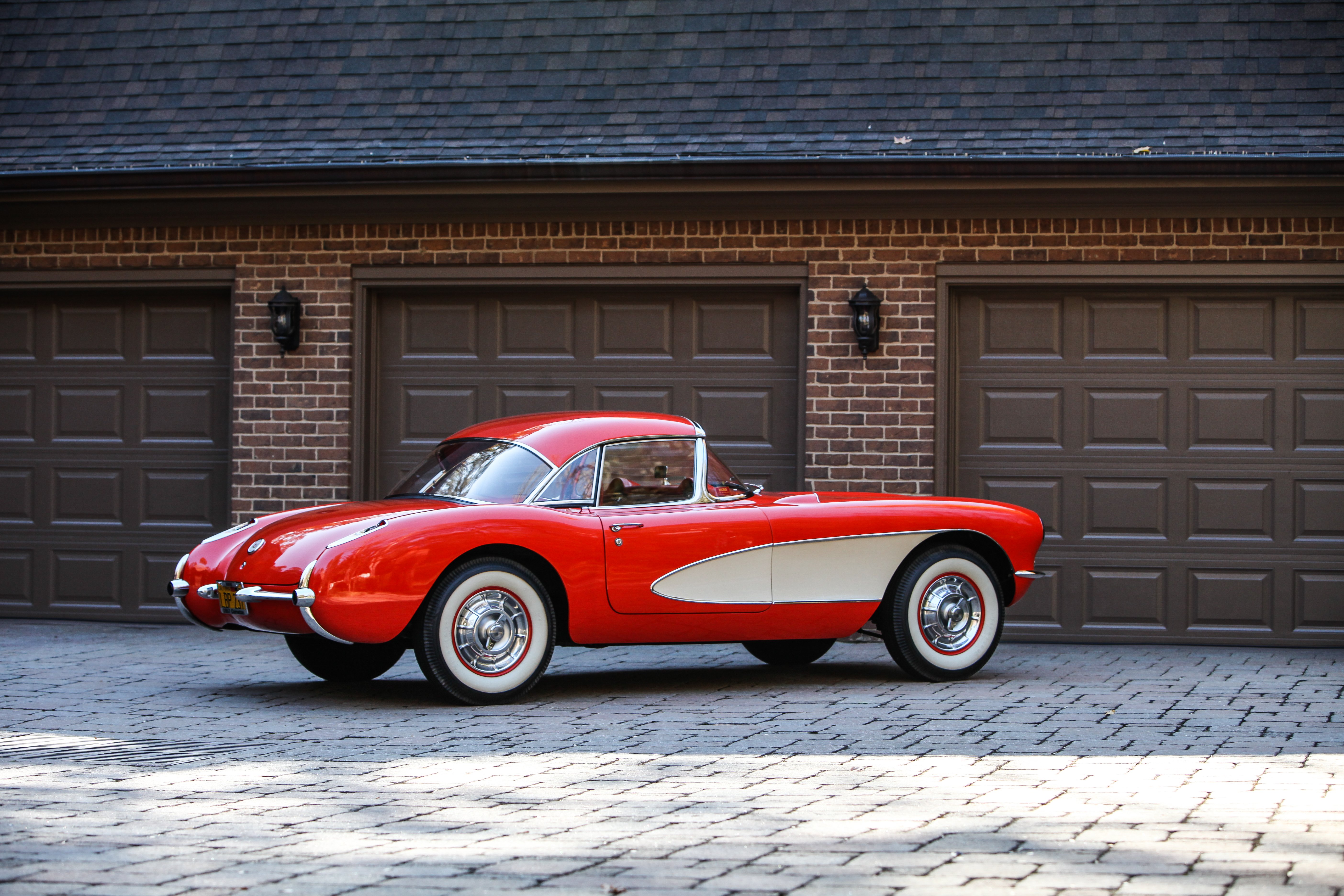 1956, Chevrolet, Corvette, Convertible, Classic, Usa, D, 5616x3744 03 Wallpaper