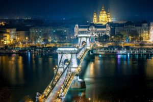 chain, Bridge,  , Budapest,  , Hungary