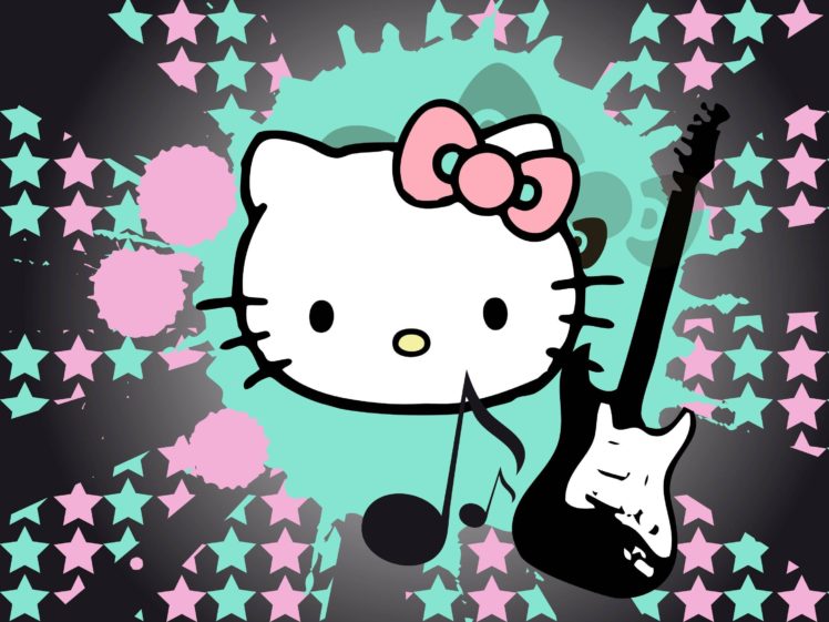 hello, Kitty, White, Cartoon, Cat, Cats, Kitten, Girl, Girls, 1hkitty, Comics, Game HD Wallpaper Desktop Background