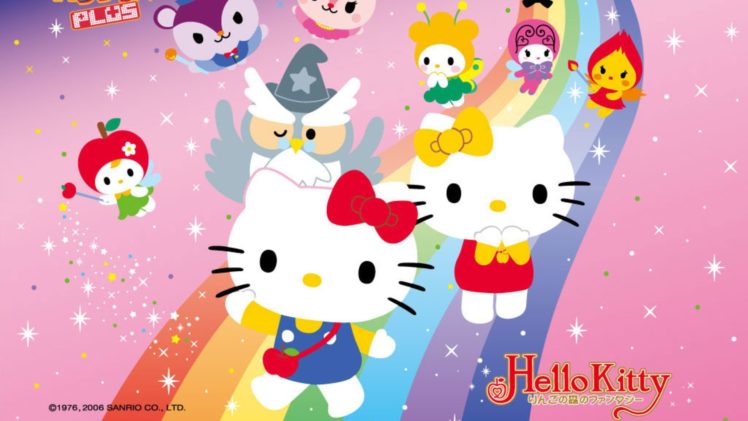 hello, Kitty, White, Cartoon, Cat, Cats, Kitten, Girl, Girls, 1hkitty, Comics, Game HD Wallpaper Desktop Background