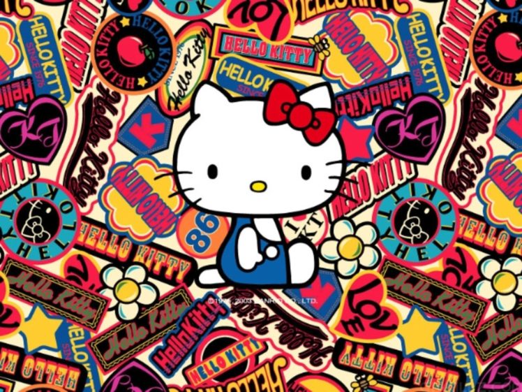 hello, Kitty, White, Cartoon, Cat, Cats, Kitten, Girl, Girls, 1hkitty, Comics, Game HD Wallpaper Desktop Background