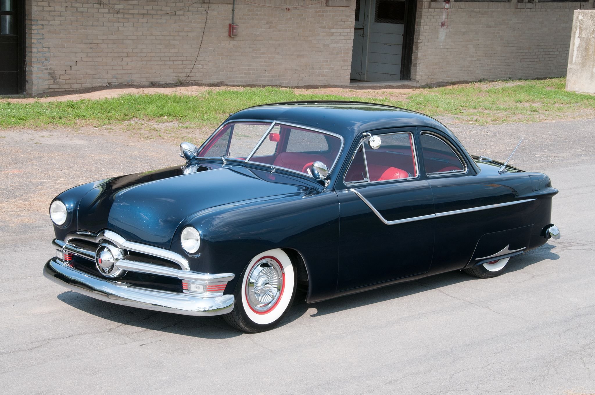 1950, Ford, Deluixe, Coupe, Custom, Low, Hotrod, Hot, Rod, Streetrod, Street, Usa, 2048x1360 01 Wallpaper
