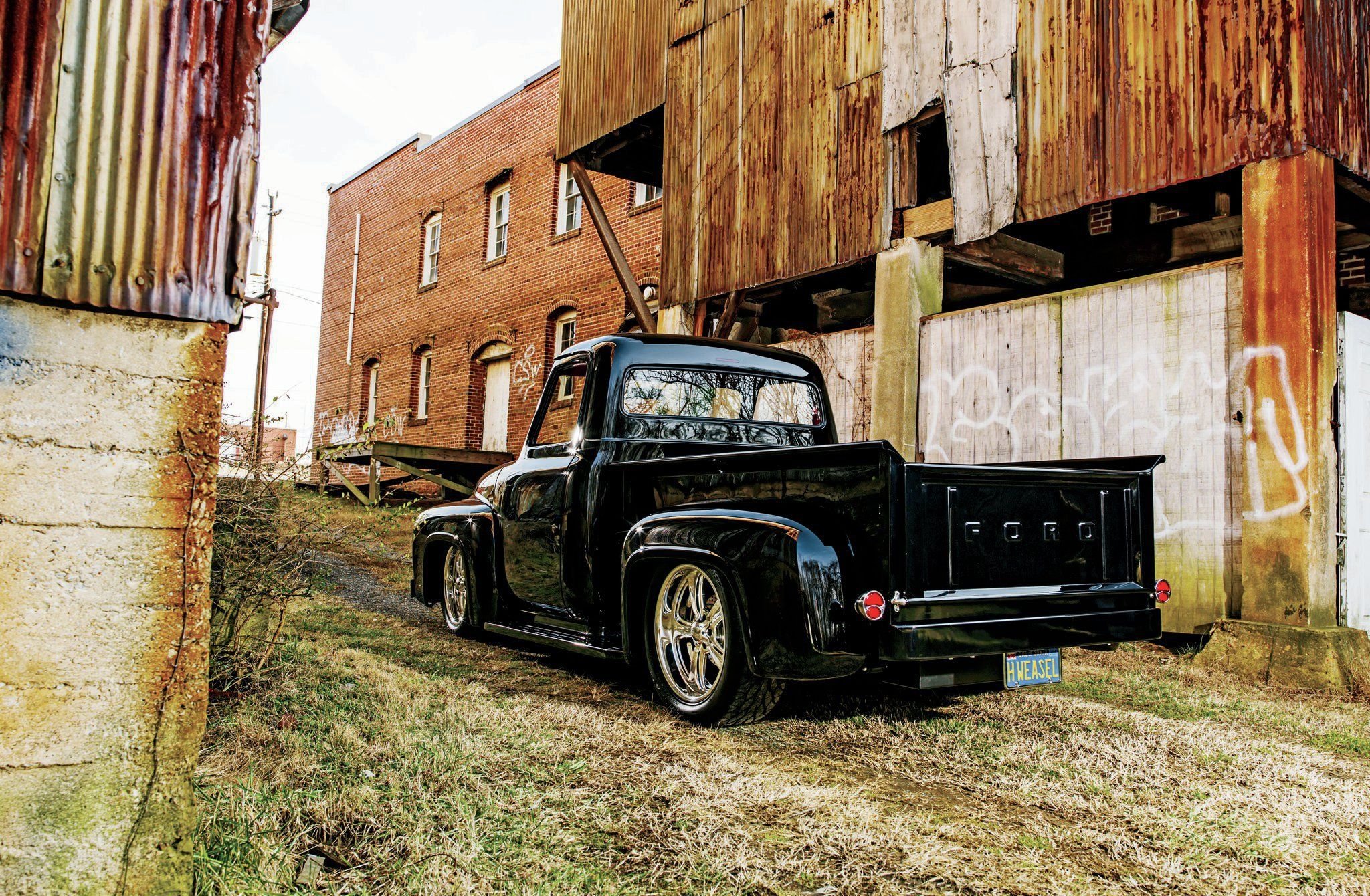 1953, Ford, F100, Pickup, Hotrod, Hot, Rod, Street, Usa, 2048x1360 02 Wallpaper