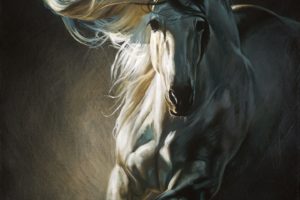 art, Horse, White, Beautiful, Animal