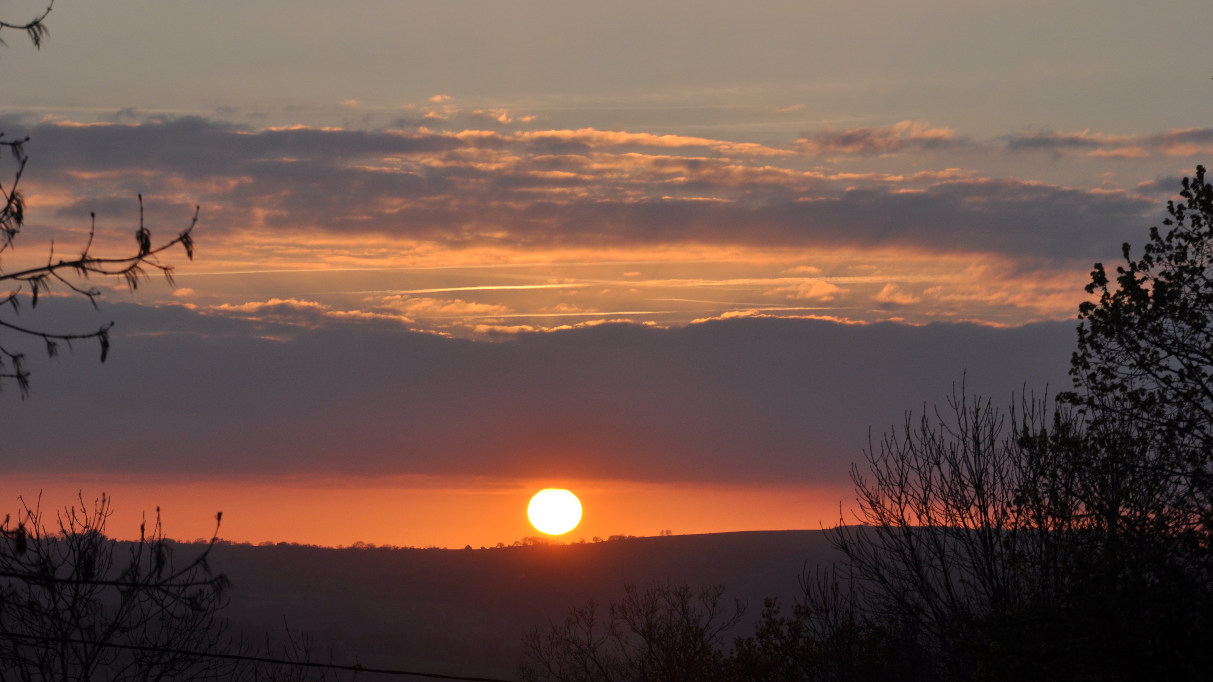 sunset, At, Le, Vey Wallpaper