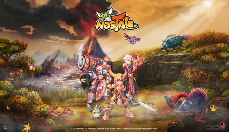 nostale, Online, Anime, Mmo, Rpg, Fantasy, Adventure, 1nosto, Action, Fighting, Exploration HD Wallpaper Desktop Background