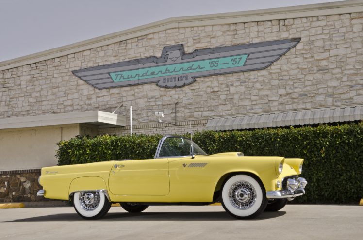 1955, Ford, Thunderbird, Convertible, Muscle, Classic, Usa, 4200×2780 04 HD Wallpaper Desktop Background