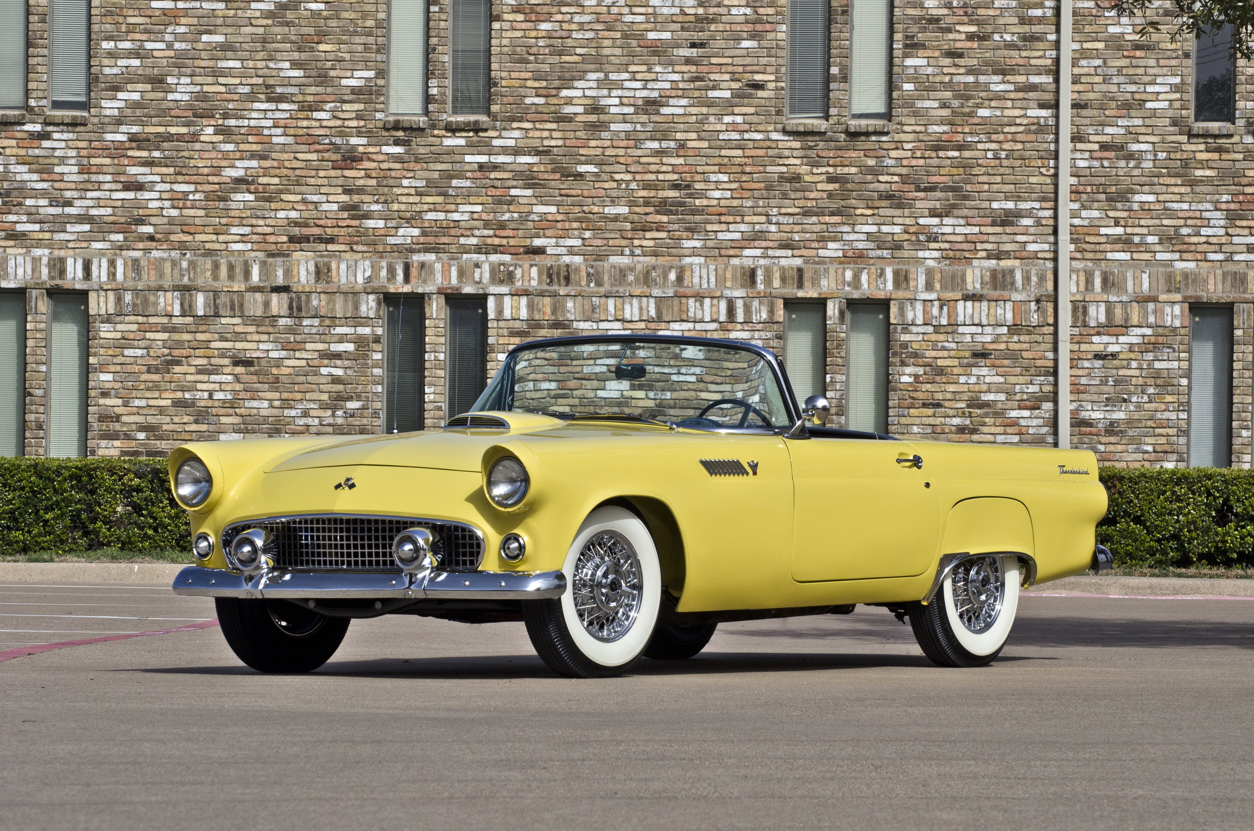 1955, Ford, Thunderbird, Convertible, Muscle, Classic, Usa, 4200x2780 06 Wallpaper