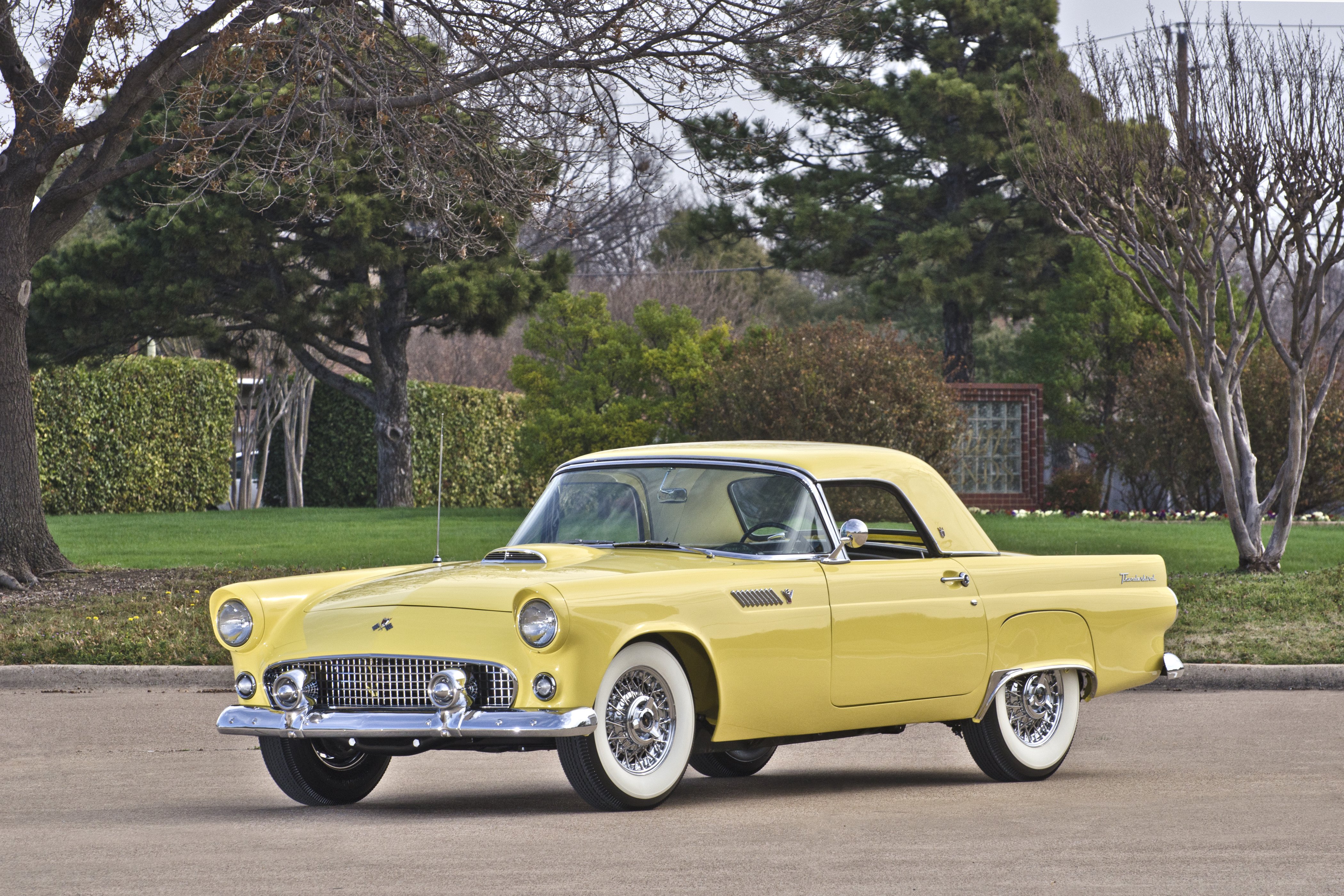 1955, Ford, Thunderbird, Convertible, Muscle, Classic, Usa, 4200x2800 01 Wallpaper