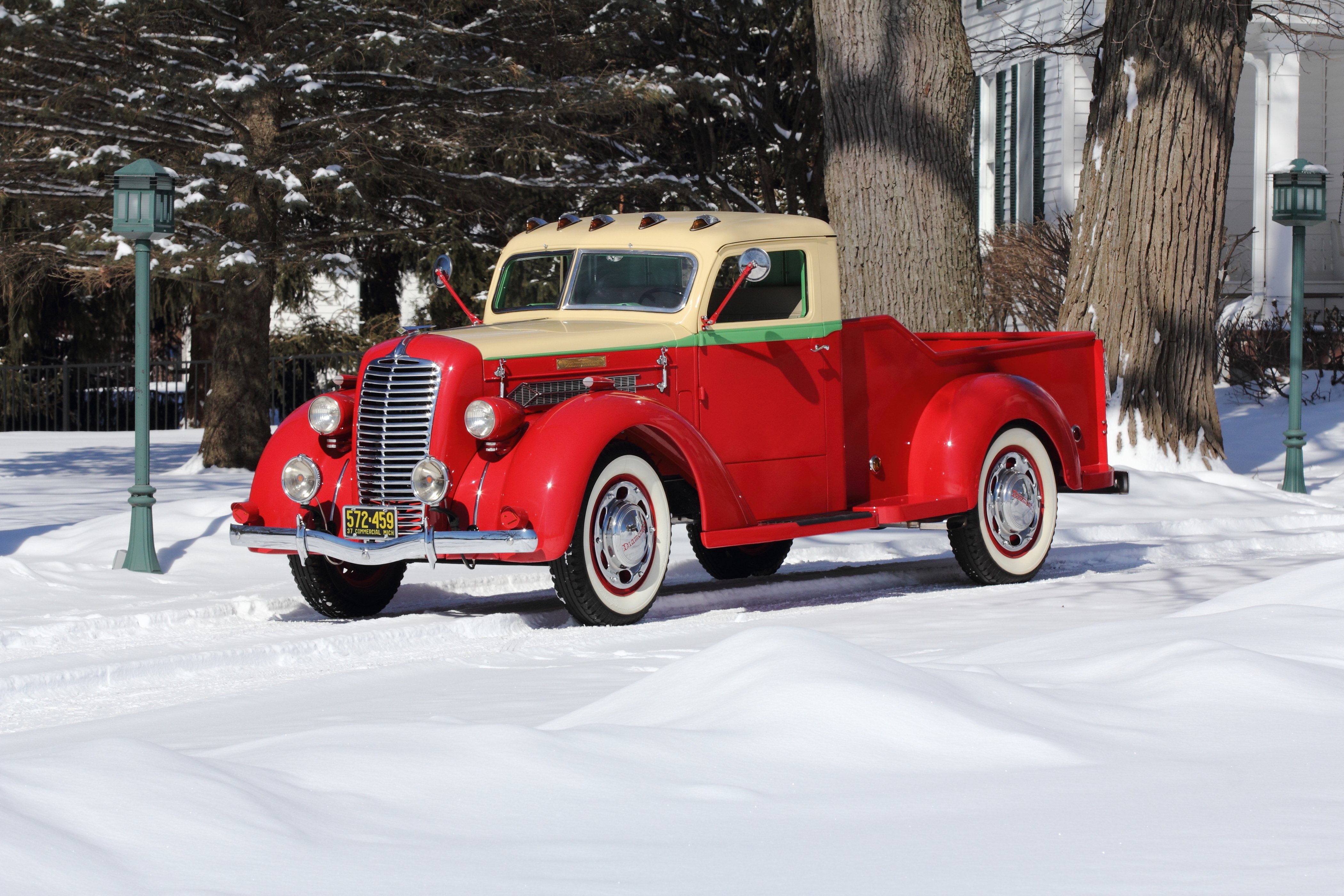 1937, Diamond, Pickup, Model, 201, Classic, Usa, 4200x2800 01 Wallpaper