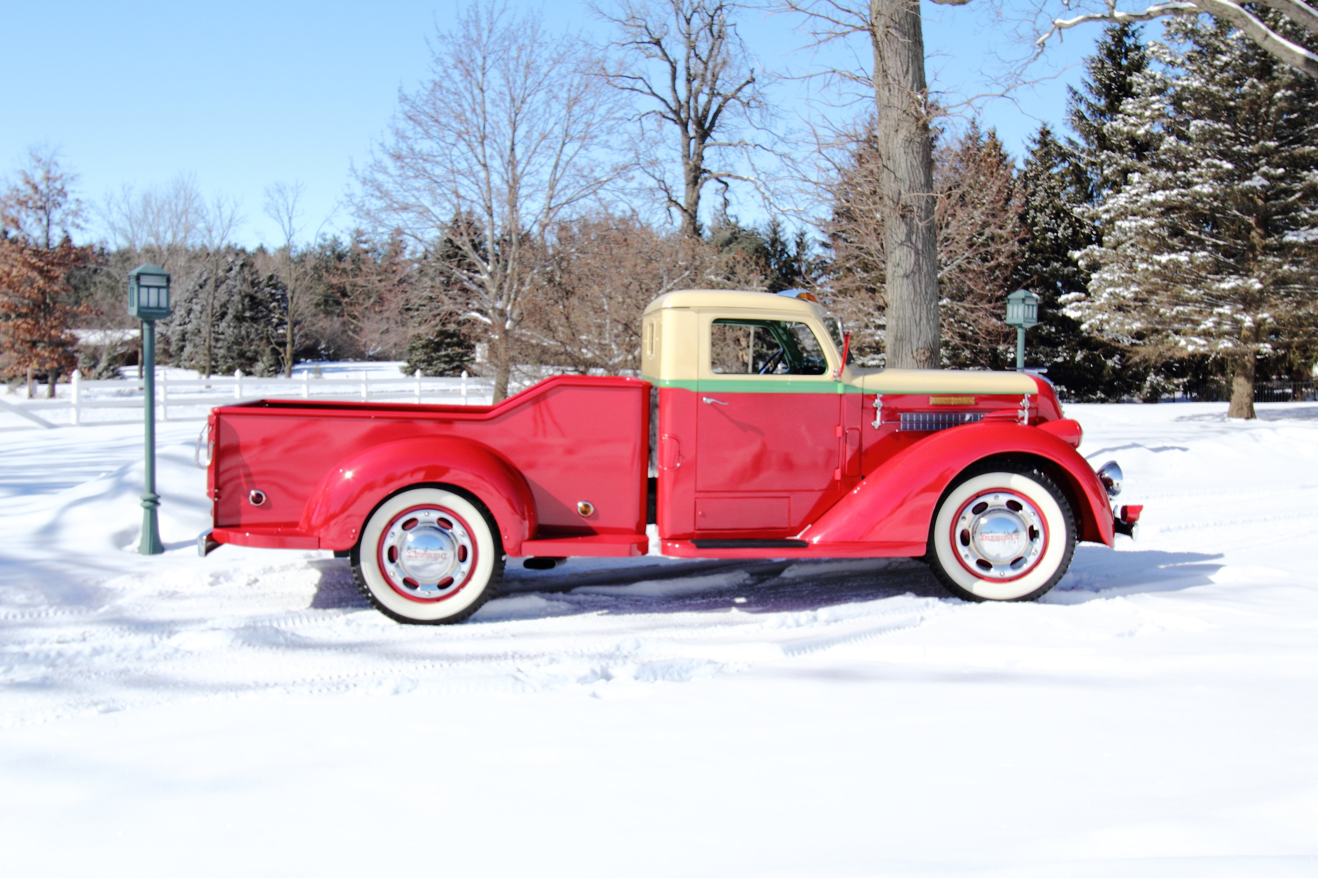 1937, Diamond, Pickup, Model, 201, Classic, Usa, 4200x2800 03 Wallpaper