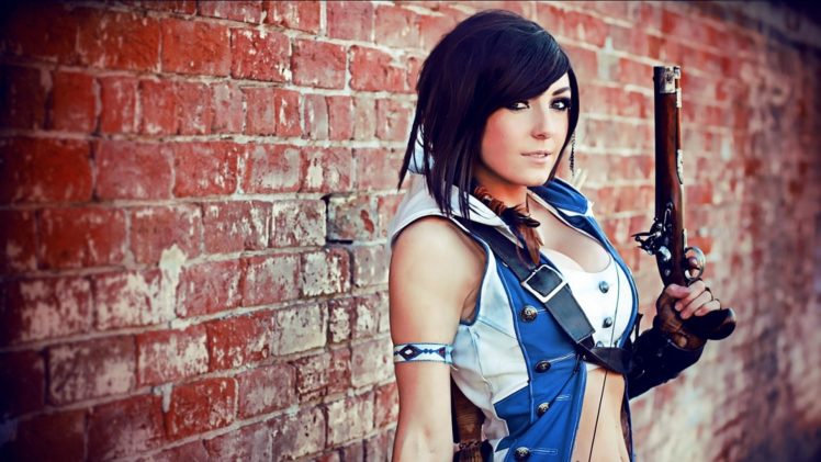 cosplay, Assassinscreed, 3, Jessica, Nigri, Games, Girl, Guns, Wall HD Wallpaper Desktop Background