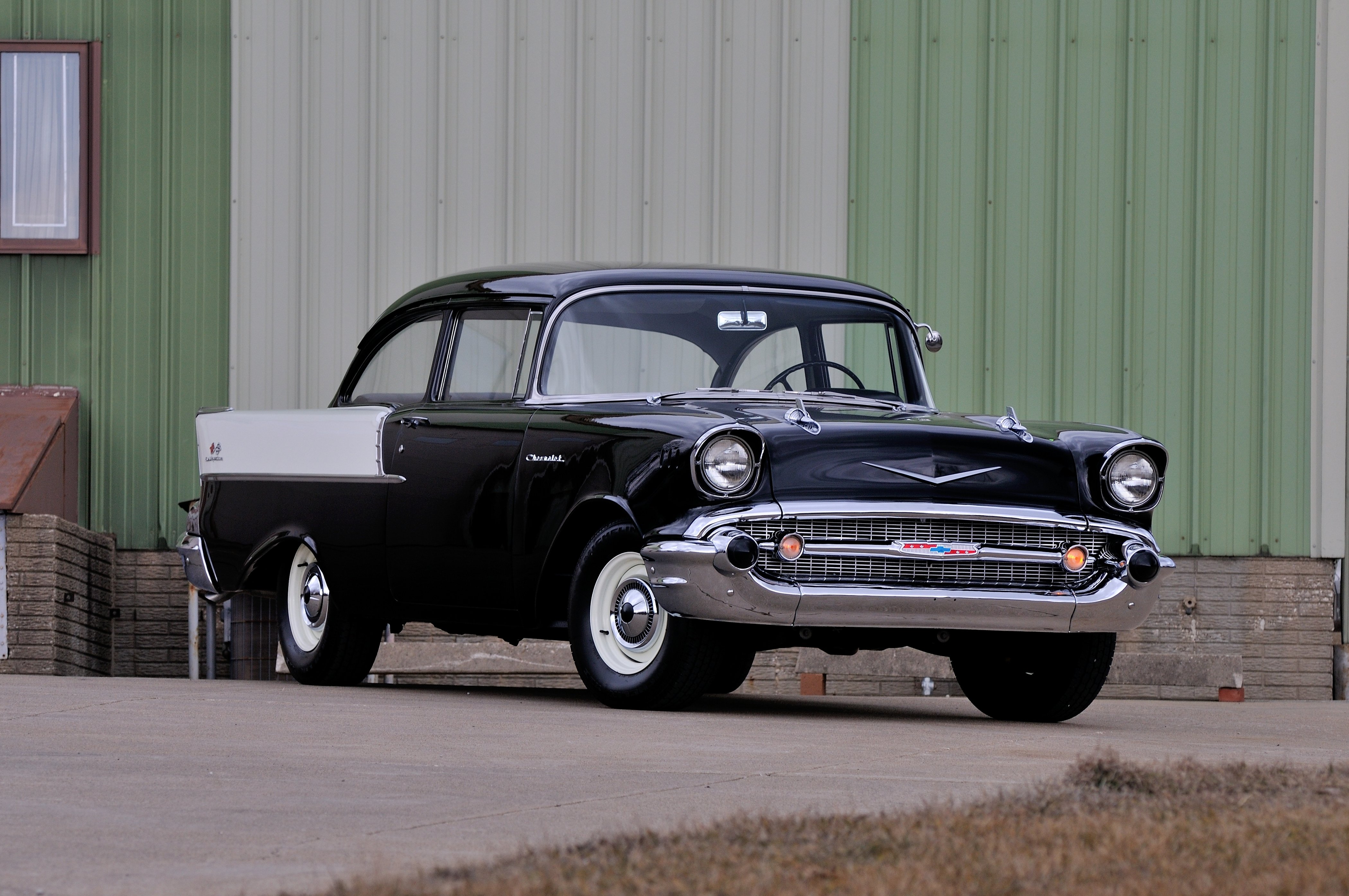 1957, Chevrolet, 150, Sedan, Muscle, Classic, Usa, 4200x2780 04 Wallpaper