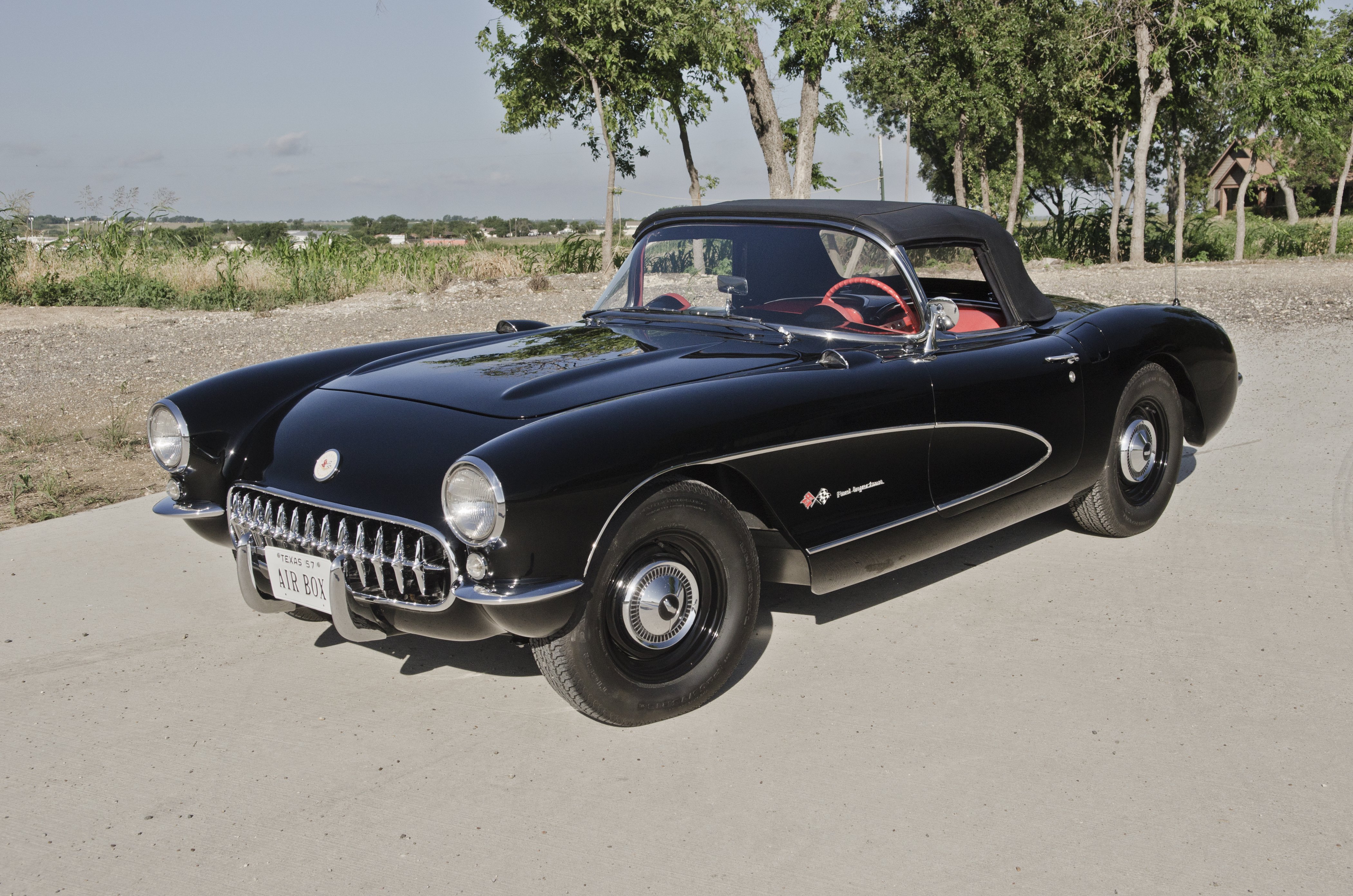 1957, Chevrolet, Corvette, Convertible, Airbox, Muscle, Classic, Usa, 4200x2780 06 Wallpaper