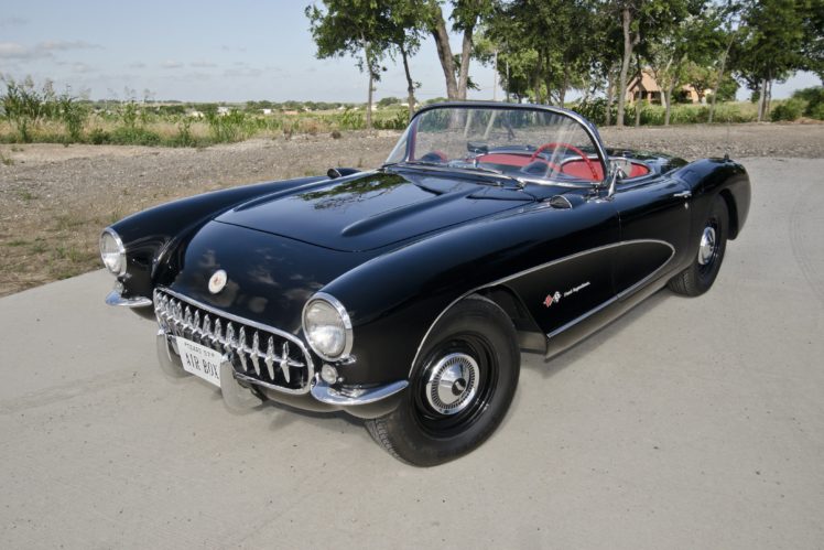 1957, Chevrolet, Corvette, Convertible, Airbox, Muscle, Classic, Usa, 4200×2800 01 HD Wallpaper Desktop Background