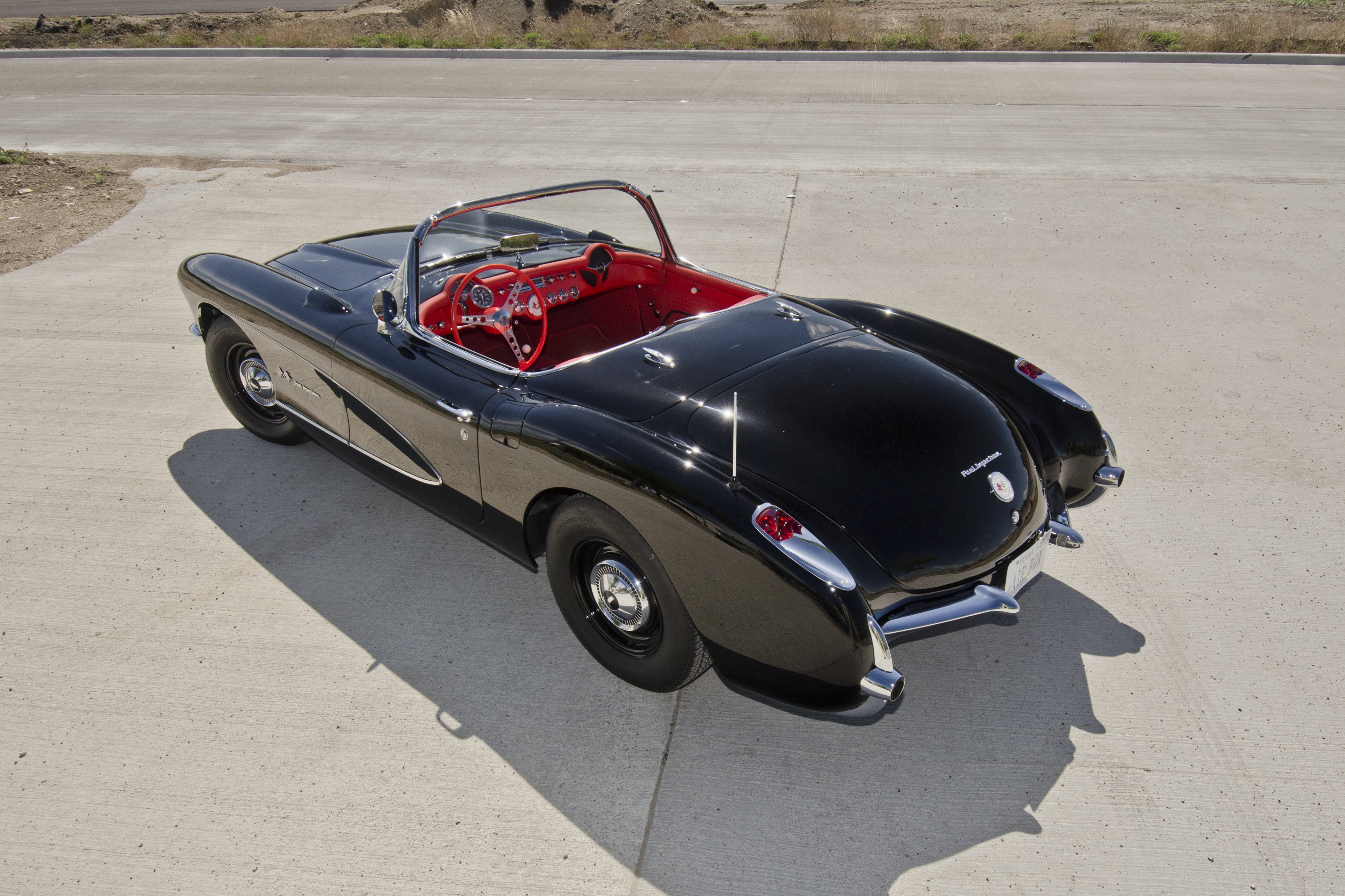 1957, Chevrolet, Corvette, Convertible, Airbox, Muscle, Classic, Usa, 4200x2800 02 Wallpaper