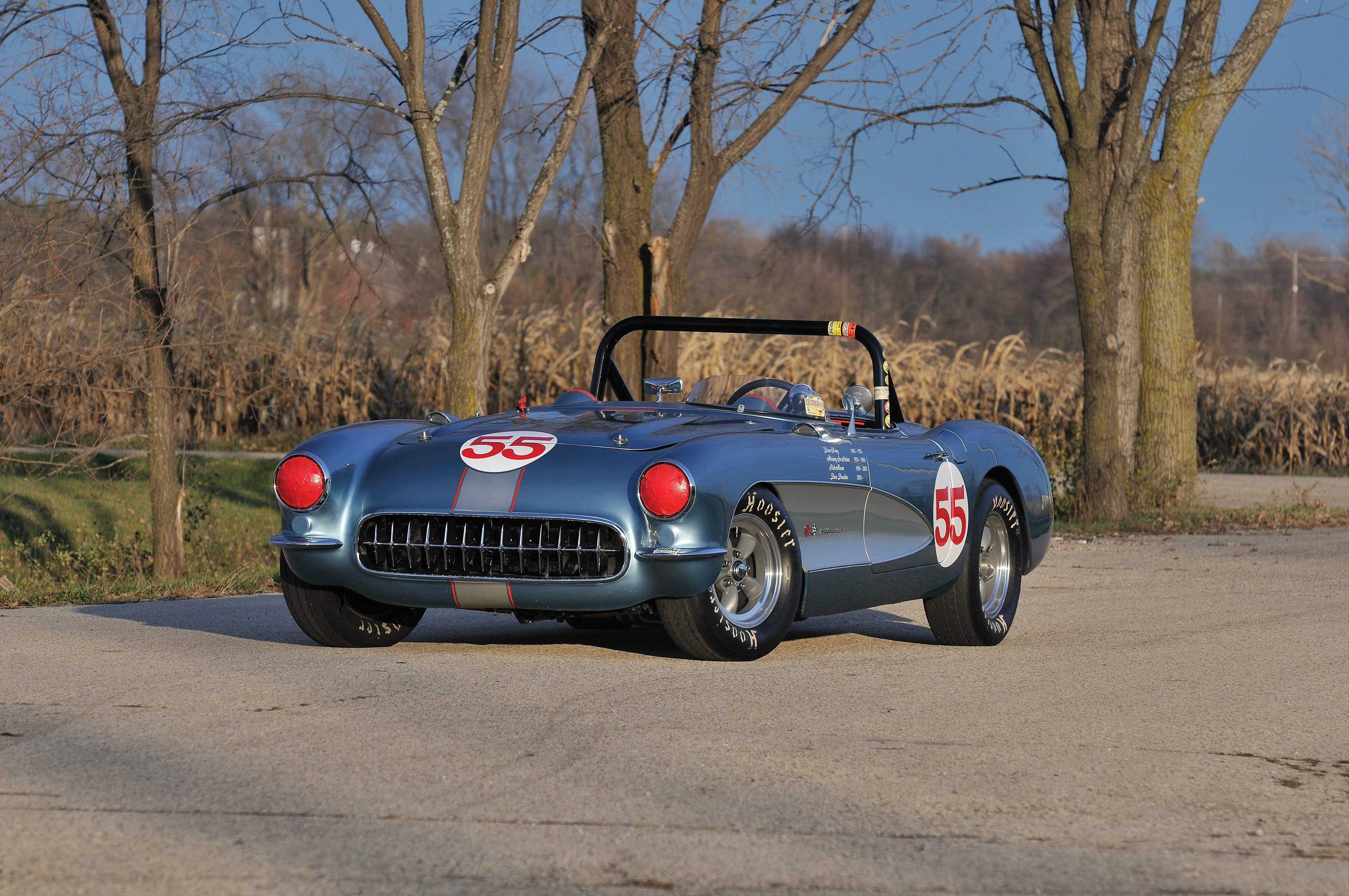 1957, Chevrolet, Corvette, Convertible, Race, Car, Classic, Usa