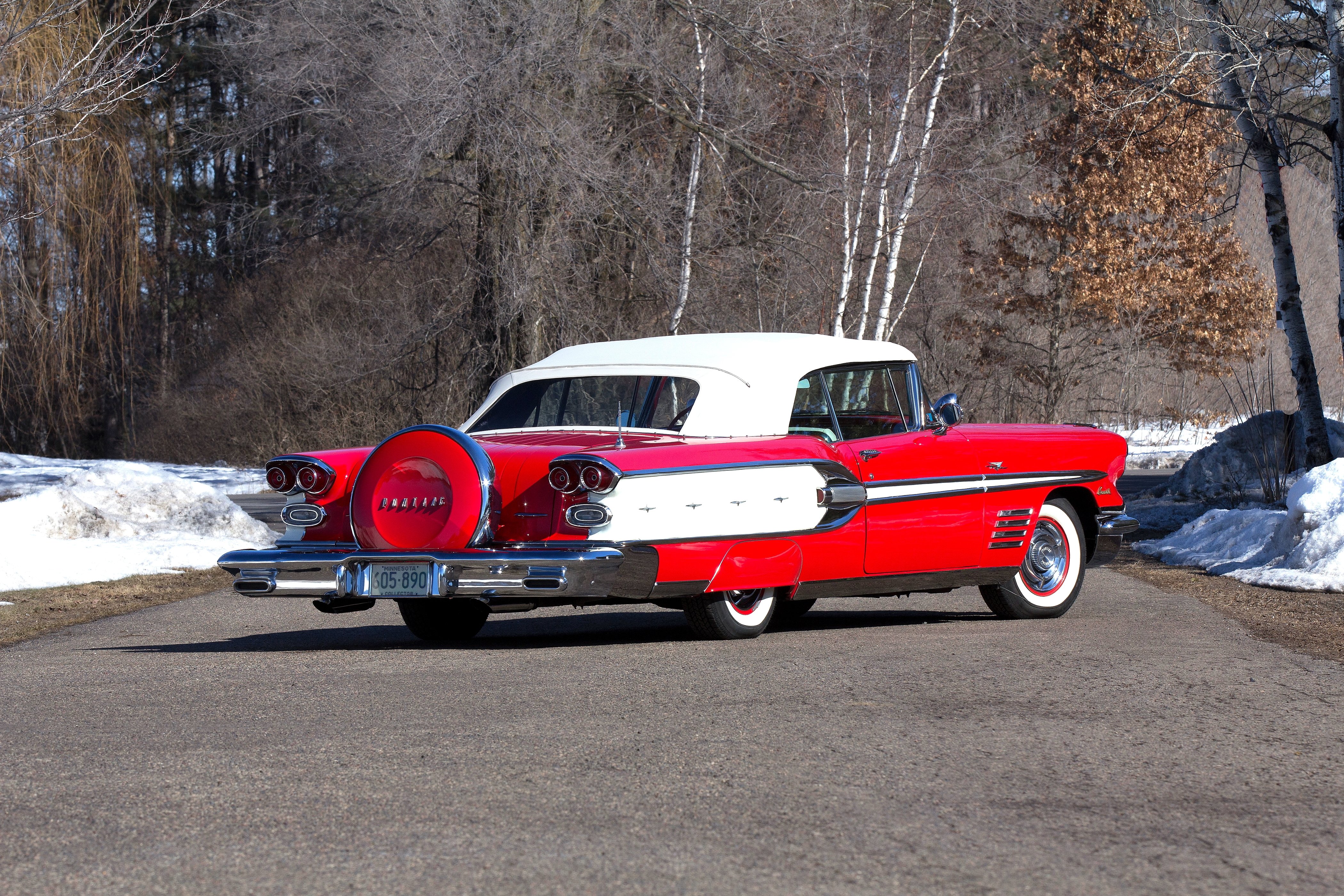 1958, Pontiac, Bonneville, Convertible, Classic, Usa, 4200x2800 02 Wallpaper