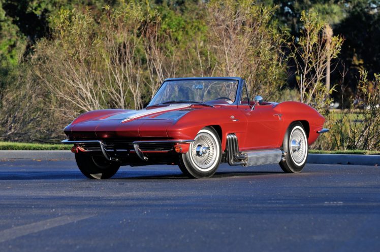 1963, Chevrolet, Corvette, Convertible, Knudsen, Muscle, Classic, Usa, 4200×2790 01 HD Wallpaper Desktop Background
