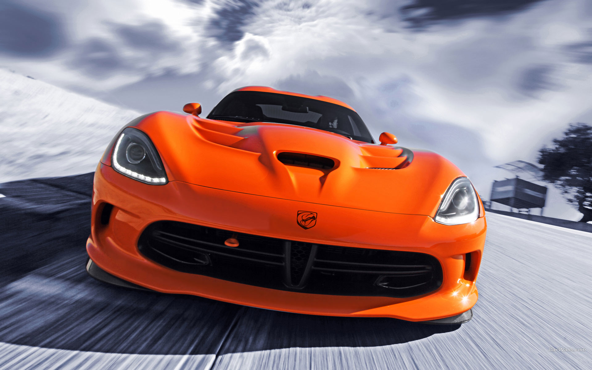 dodge, Viper, Srt 10, Orange Wallpaper