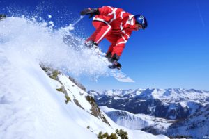 extreme, Snow, Snowboarding, Sports, Winter, Landscapes, Man, Mountains, Sky, Surfboard, Joy, Fun