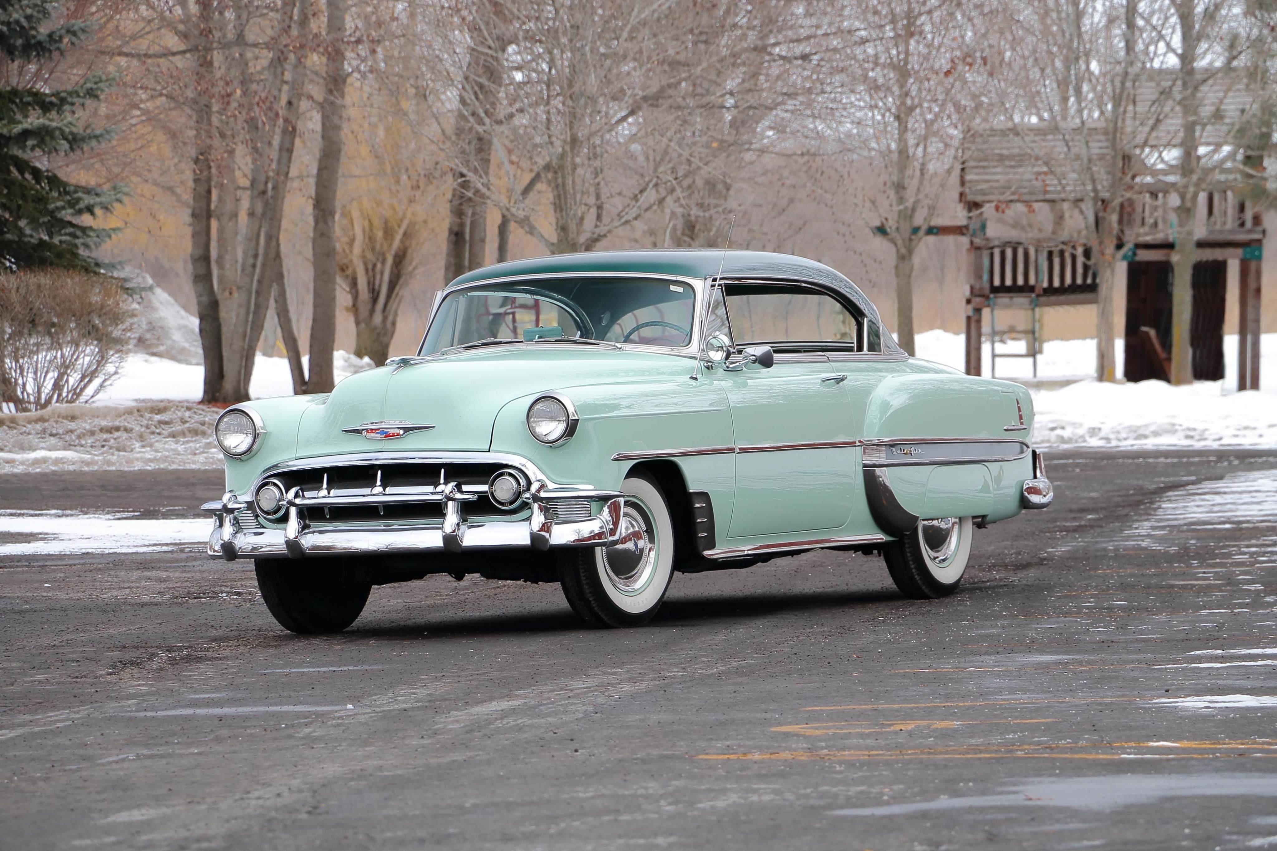 1953, Chevrolet, Bel, Air, Hardtop, Classic, Old, Retro, Usa, 4096x2731 01 Wallpaper