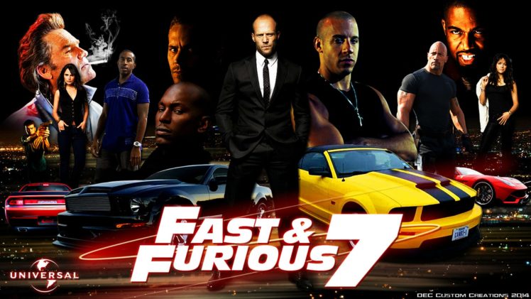 fast, Furious, 7, Action, Thriller, Race, Racing, Crime, Ff7, 1ff7, Poster HD Wallpaper Desktop Background