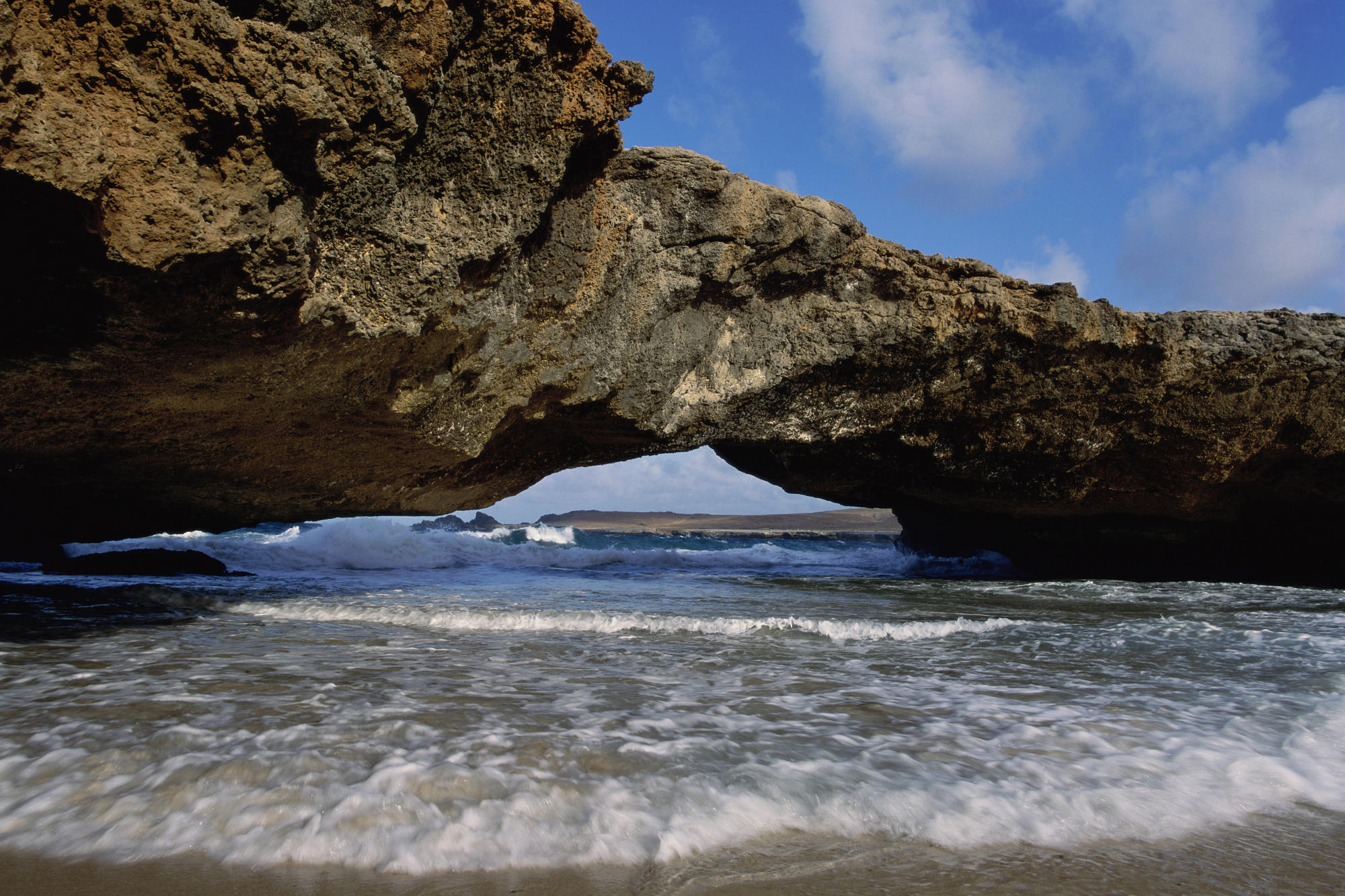 natural, Bridge, Over, Sea Wallpaper