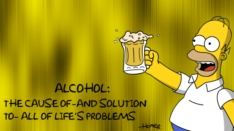 homer, The, Simpsons, Alcohol, Beer, Cause, Solution HD Wallpaper Desktop Background