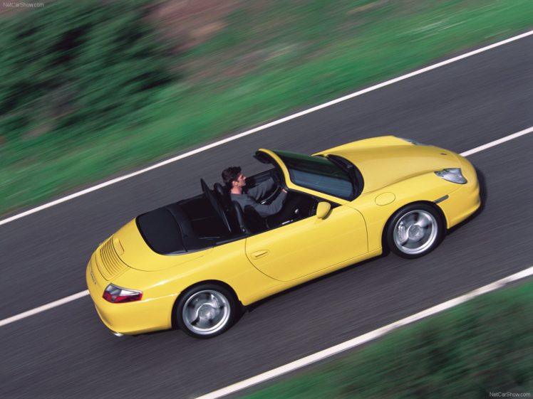 porsche, 911, Carrera, 4, Cars, Cabriolet, 2002 HD Wallpaper Desktop Background
