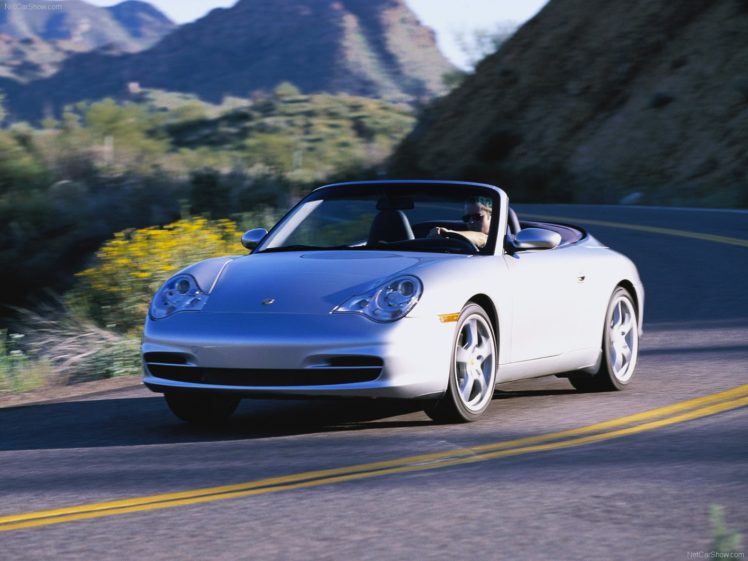 porsche, 911, Carrera, Cabriolet, Convertible, Cars, 2004 HD Wallpaper Desktop Background