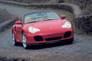 porsche, 911, Turbo, Cabriolet, Convertible, Cars, 2004, Red