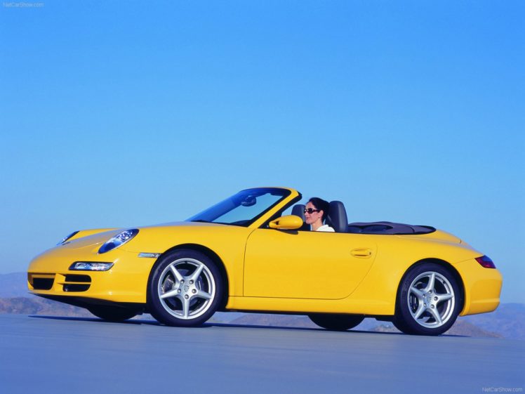 porsche, 911, Carrera, Cabriolet, Convertible, Cars, 2005 HD Wallpaper Desktop Background